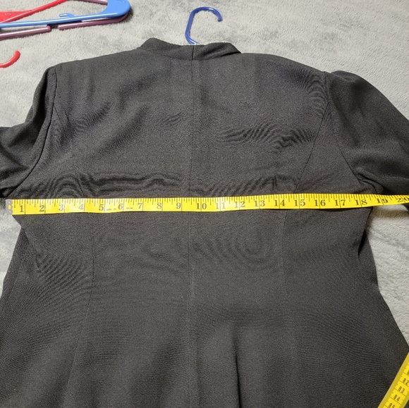 J. R. Nites vintage 80s Rhinestone Women's Blazer with Diamond Trim and Button - Picture 7 of 8